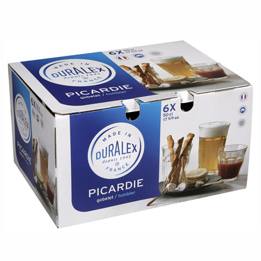 Duralex Picardie 500ml Glass Tumblers (Set of 6)